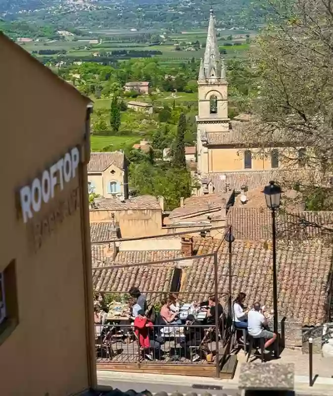 Le restaurant - Brasserie Les Terrasses De Bonnieux - Restaurant Bonnieux vue panoramique - top restaurant BONNIEUX